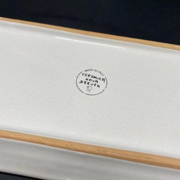 Hand Painted Rectangular Serving Platter by Ceramica Nova Deruta, Made In Italy - Picture 6 of 6